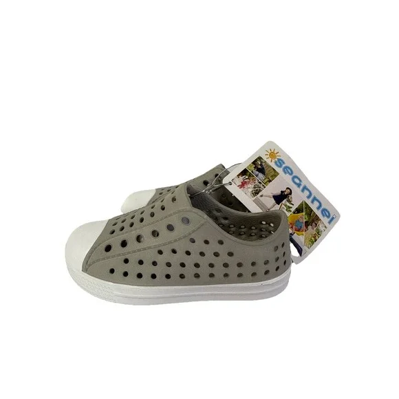 Toddler Slip On Lightweight Breathable Waterproof Shoes Gray Size 5.5 - Picture 4 of 10